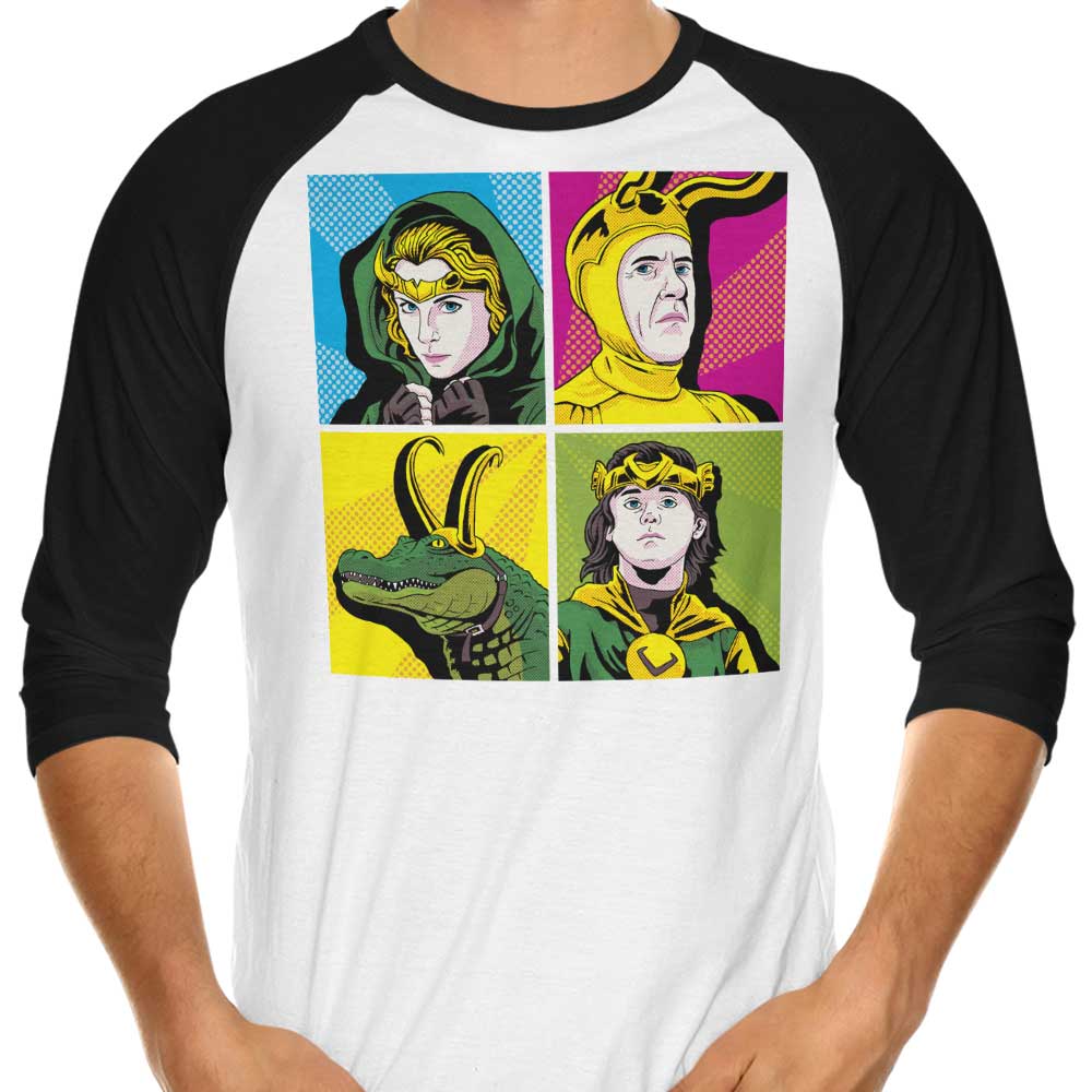 Pop Variant 3/4 Sleeve Raglan - Adult & Kids T-Shirts, Sweatshirts & Hoodies apparel design preview 1
