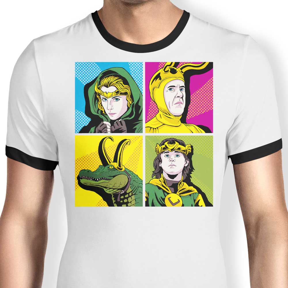 Pop Variant Ringer - Adult & Kids T-Shirts, Sweatshirts & Hoodies apparel design preview 1