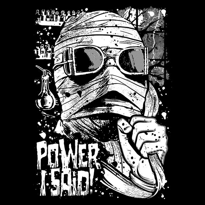Power, I Said Men's Apparel - Adult & Kids T-Shirts, Sweatshirts & Hoodies apparel design preview 2