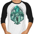 Power of Bahumut 3/4 Sleeve Raglan - Adult & Kids T-Shirts, Sweatshirts & Hoodies apparel design preview 1
