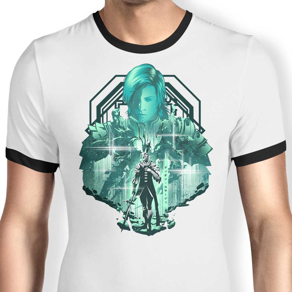 Power of Bahumut Ringer - Adult & Kids T-Shirts, Sweatshirts & Hoodies apparel design preview 1