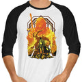 Power of Ifrit 3/4 Sleeve Raglan - Adult & Kids T-Shirts, Sweatshirts & Hoodies apparel design preview 1