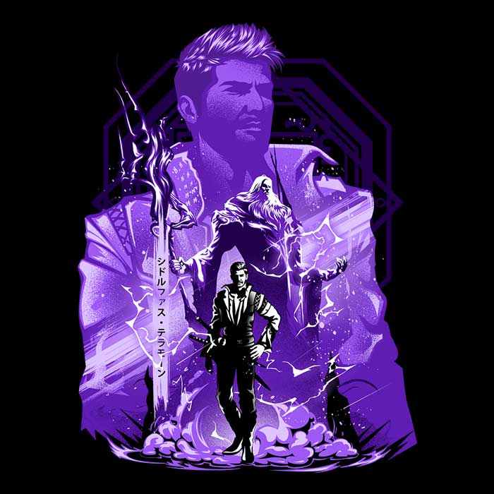 Power of Ramuh Men's Apparel - Adult & Kids T-Shirts, Sweatshirts & Hoodies apparel design preview 2
