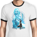 Power of Shiva Ringer - Adult & Kids T-Shirts, Sweatshirts & Hoodies apparel design preview 1