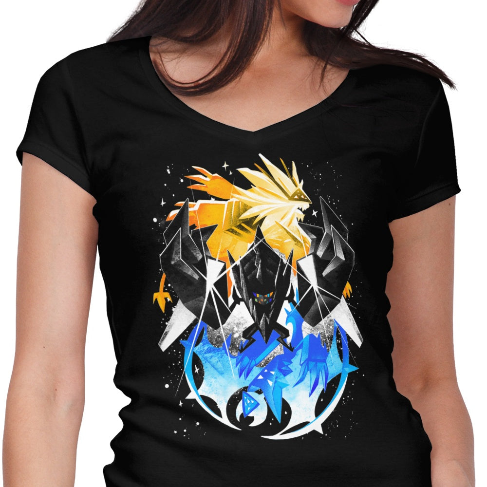 Power of the Prism Women's V-Neck - Adult & Kids T-Shirts, Sweatshirts & Hoodies apparel design preview 1