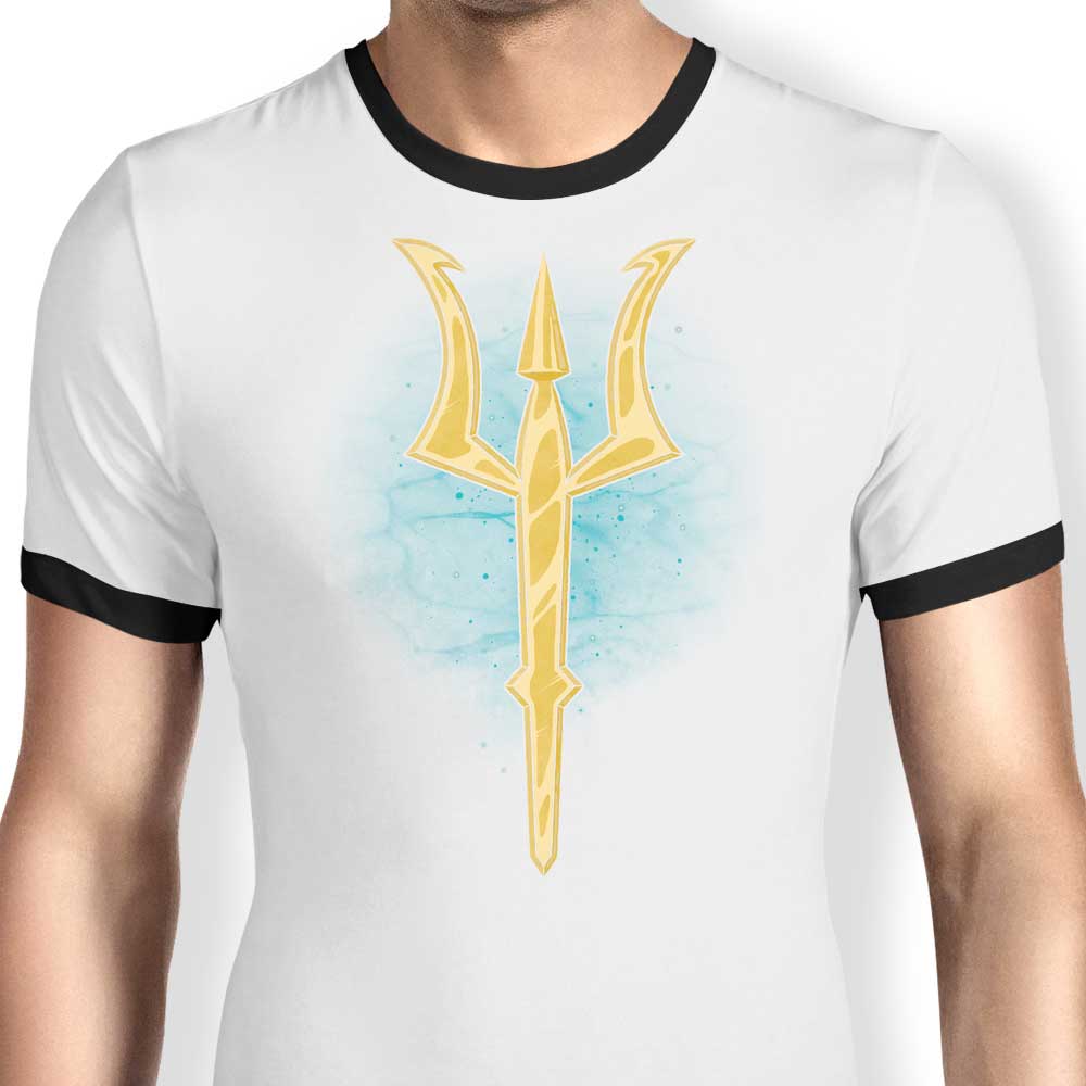 Power of the Sea Ringer - Adult & Kids T-Shirts, Sweatshirts & Hoodies apparel design preview 1