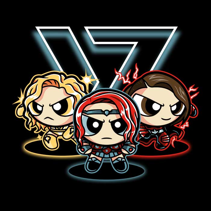 Power Supes Girls Men's Apparel - Adult & Kids T-Shirts, Sweatshirts & Hoodies apparel design preview 2