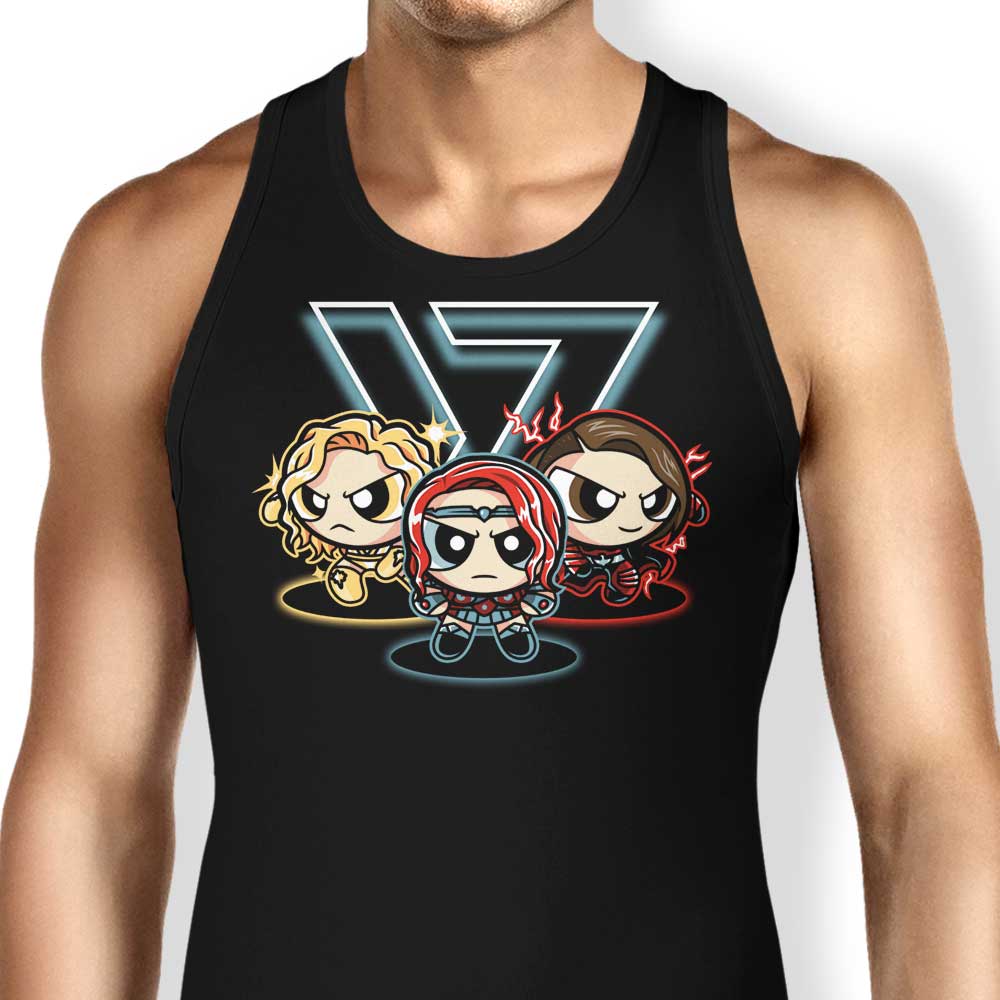 Power Supes Girls Tank Top - Adult & Kids T-Shirts, Sweatshirts & Hoodies apparel design preview 1