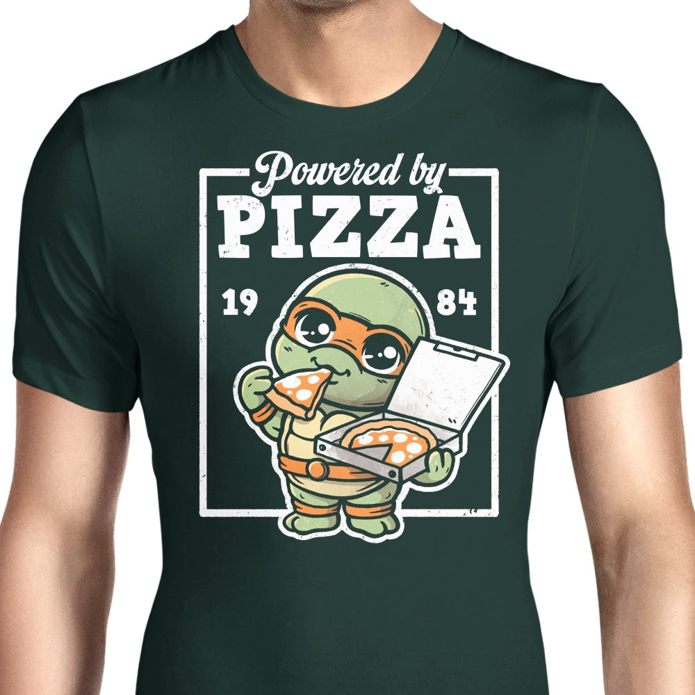 Powered by Pizza Men's Apparel - Adult & Kids T-Shirts, Sweatshirts & Hoodies apparel design preview 1
