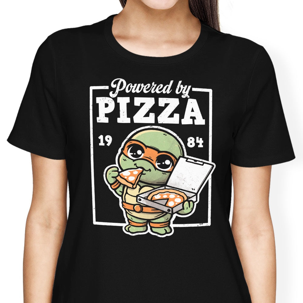 Powered by Pizza Women's Apparel - Adult & Kids T-Shirts, Sweatshirts & Hoodies apparel design preview 2