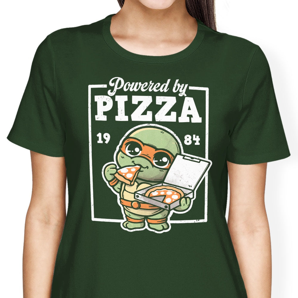 Powered by Pizza Women's Apparel - Adult & Kids T-Shirts, Sweatshirts & Hoodies apparel design preview 1