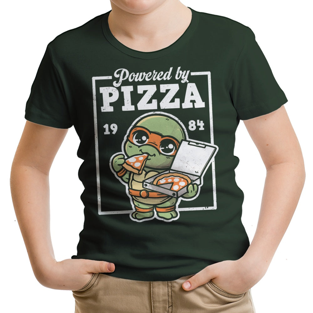 Powered by Pizza Youth Apparel - Adult & Kids T-Shirts, Sweatshirts & Hoodies apparel design preview 1