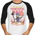 Powerful Duck 3/4 Sleeve Raglan - Adult & Kids T-Shirts, Sweatshirts & Hoodies apparel design preview 1