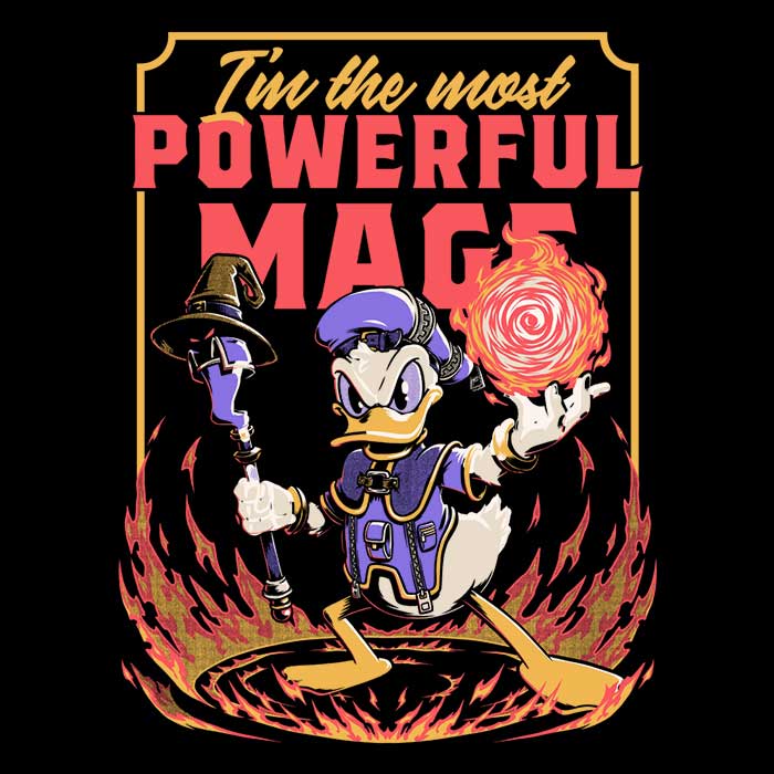 Powerful Duck Women's V-Neck - Adult & Kids T-Shirts, Sweatshirts & Hoodies apparel design preview 2