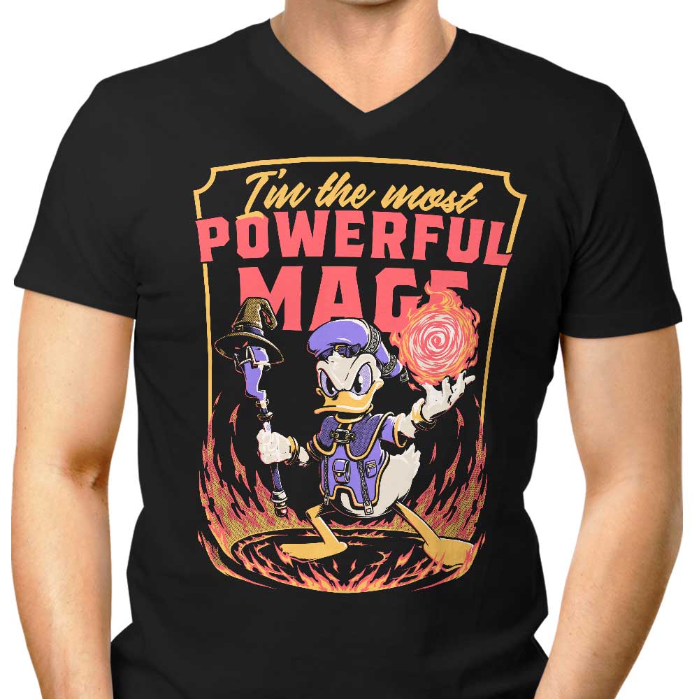Powerful Duck Men's V-Neck - Adult & Kids T-Shirts, Sweatshirts & Hoodies apparel design preview 1