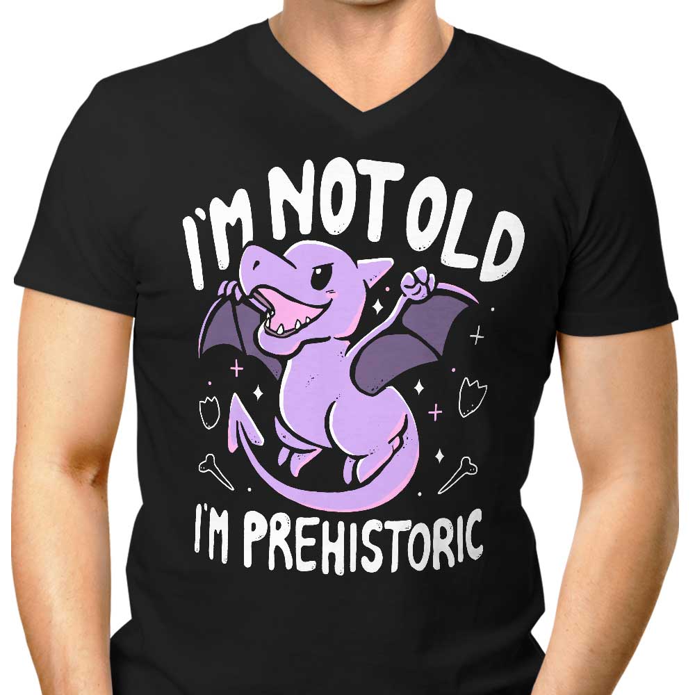 Prehistoric Men's V-Neck - Adult & Kids T-Shirts, Sweatshirts & Hoodies apparel design preview 1