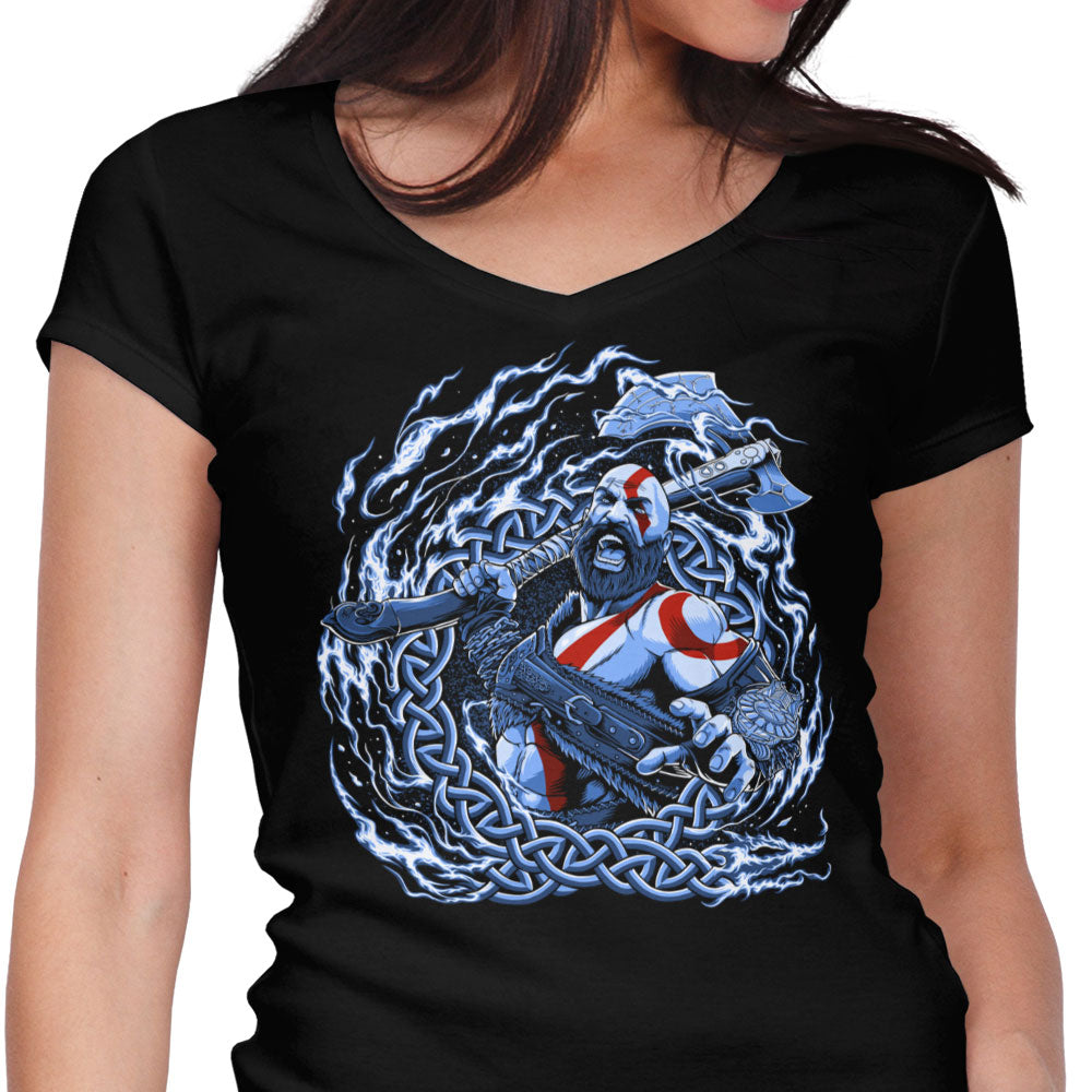 Prepare for Ragnarok Women's V-Neck - Adult & Kids T-Shirts, Sweatshirts & Hoodies apparel design preview 1