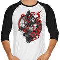 Prepare for War 3/4 Sleeve Raglan - Adult & Kids T-Shirts, Sweatshirts & Hoodies apparel design preview 1