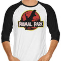 Primal Park 3/4 Sleeve Raglan - Adult & Kids T-Shirts, Sweatshirts & Hoodies apparel design preview 1