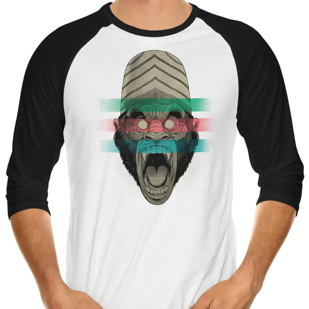 Primate Fury 3/4 Sleeve Raglan - Adult & Kids T-Shirts, Sweatshirts & Hoodies apparel design preview 1
