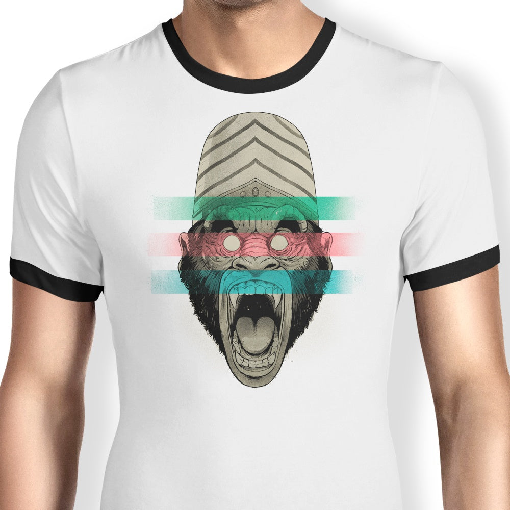Primate Fury Ringer - Adult & Kids T-Shirts, Sweatshirts & Hoodies apparel design preview 1