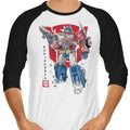 Prime Sumi-e 3/4 Sleeve Raglan - Adult & Kids T-Shirts, Sweatshirts & Hoodies apparel design preview 1
