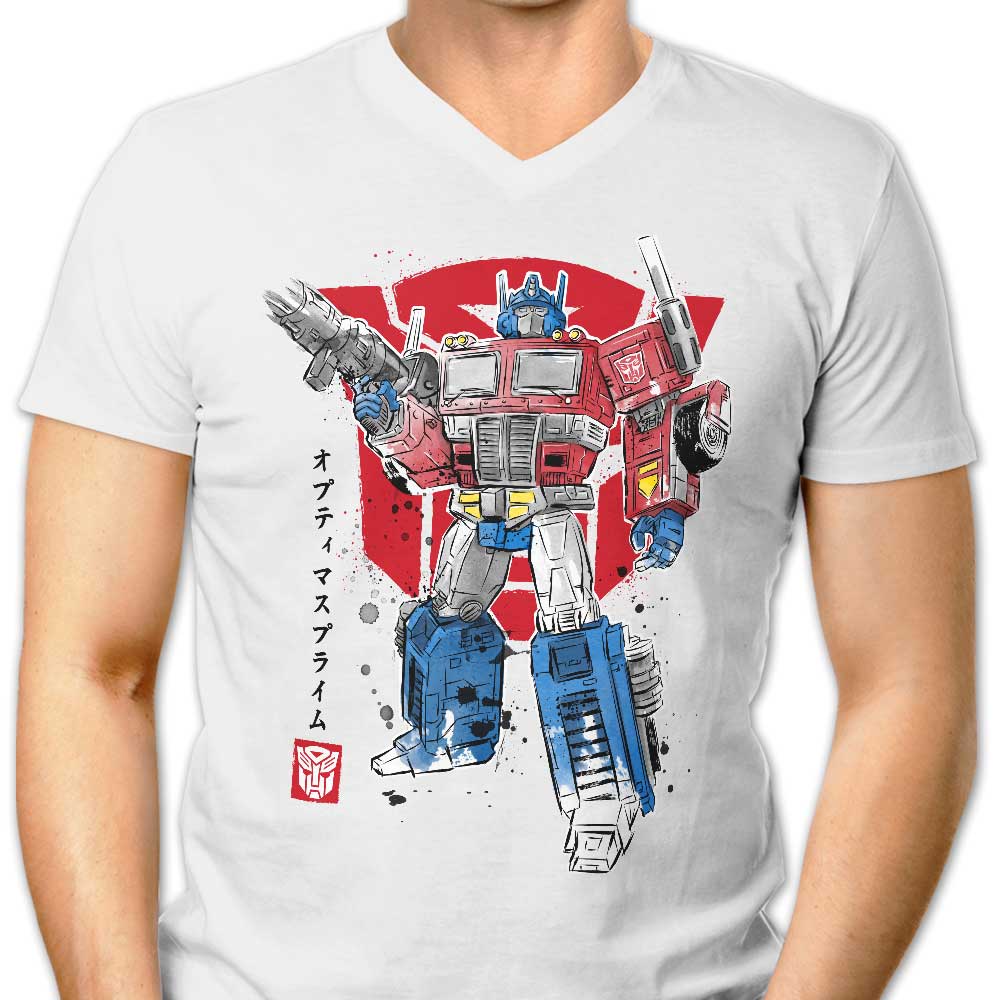 Prime Sumi-e Men's V-Neck - Adult & Kids T-Shirts, Sweatshirts & Hoodies apparel design preview 1