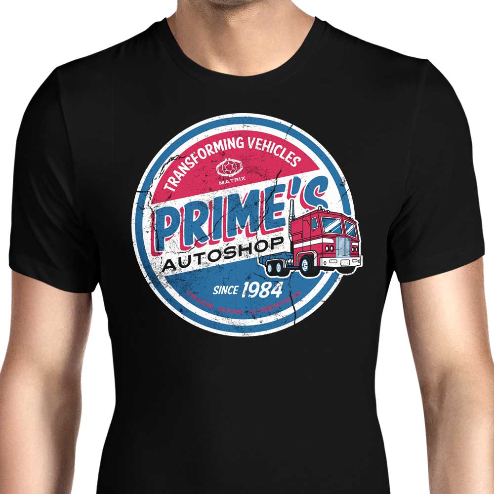 Prime's Auto Shop Men's Apparel - Adult & Kids T-Shirts, Sweatshirts & Hoodies apparel design preview 1