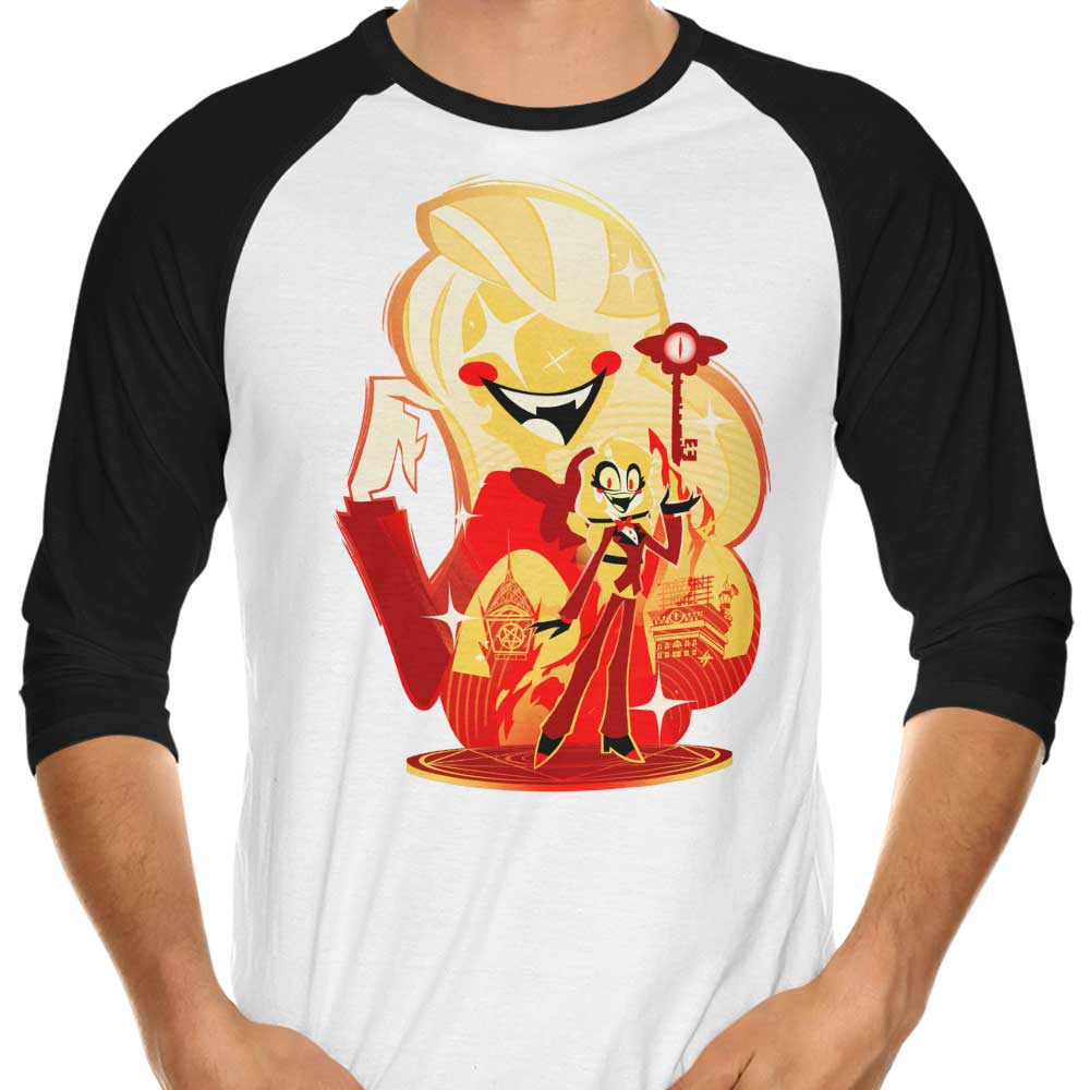 Princess of Hell 3/4 Sleeve Raglan - Adult & Kids T-Shirts, Sweatshirts & Hoodies apparel design preview 1