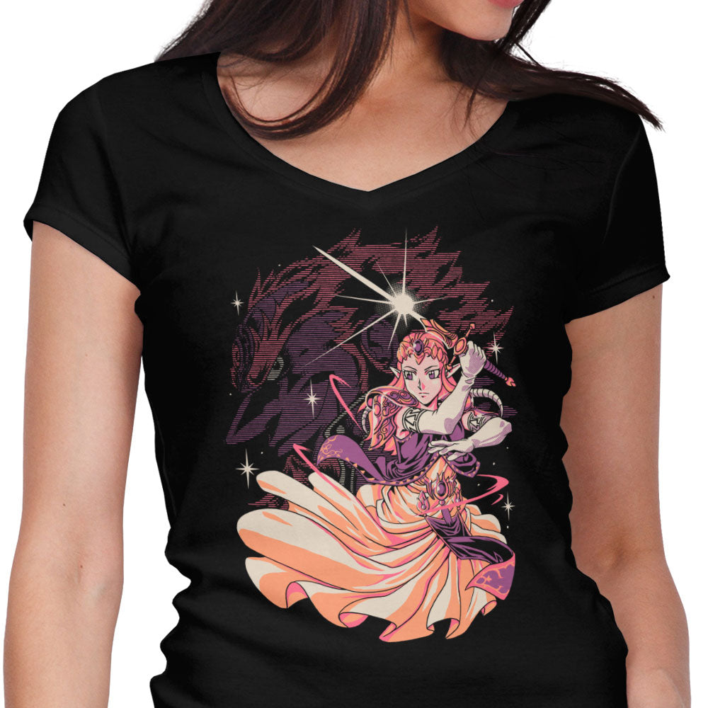 Princess of Light Women's V-Neck - Adult & Kids T-Shirts, Sweatshirts & Hoodies apparel design preview 1