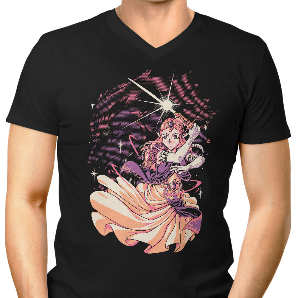 Princess of Light Men's V-Neck - Adult & Kids T-Shirts, Sweatshirts & Hoodies apparel design preview 1