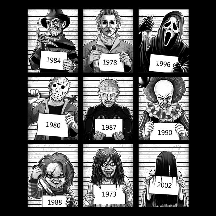 Prison Horror Men's V-Neck - Adult & Kids T-Shirts, Sweatshirts & Hoodies apparel design preview 2