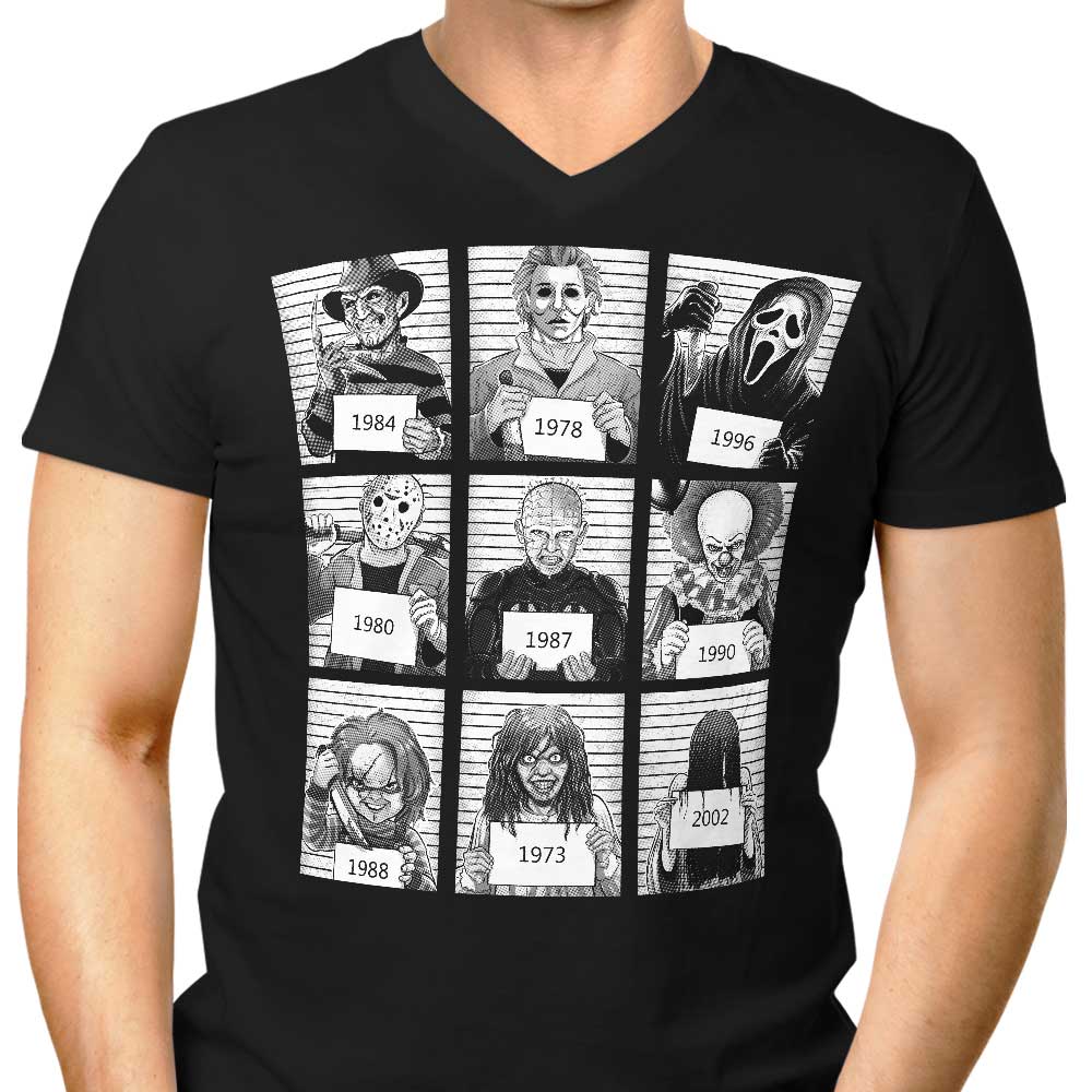 Prison Horror Men's V-Neck - Adult & Kids T-Shirts, Sweatshirts & Hoodies apparel design preview 1