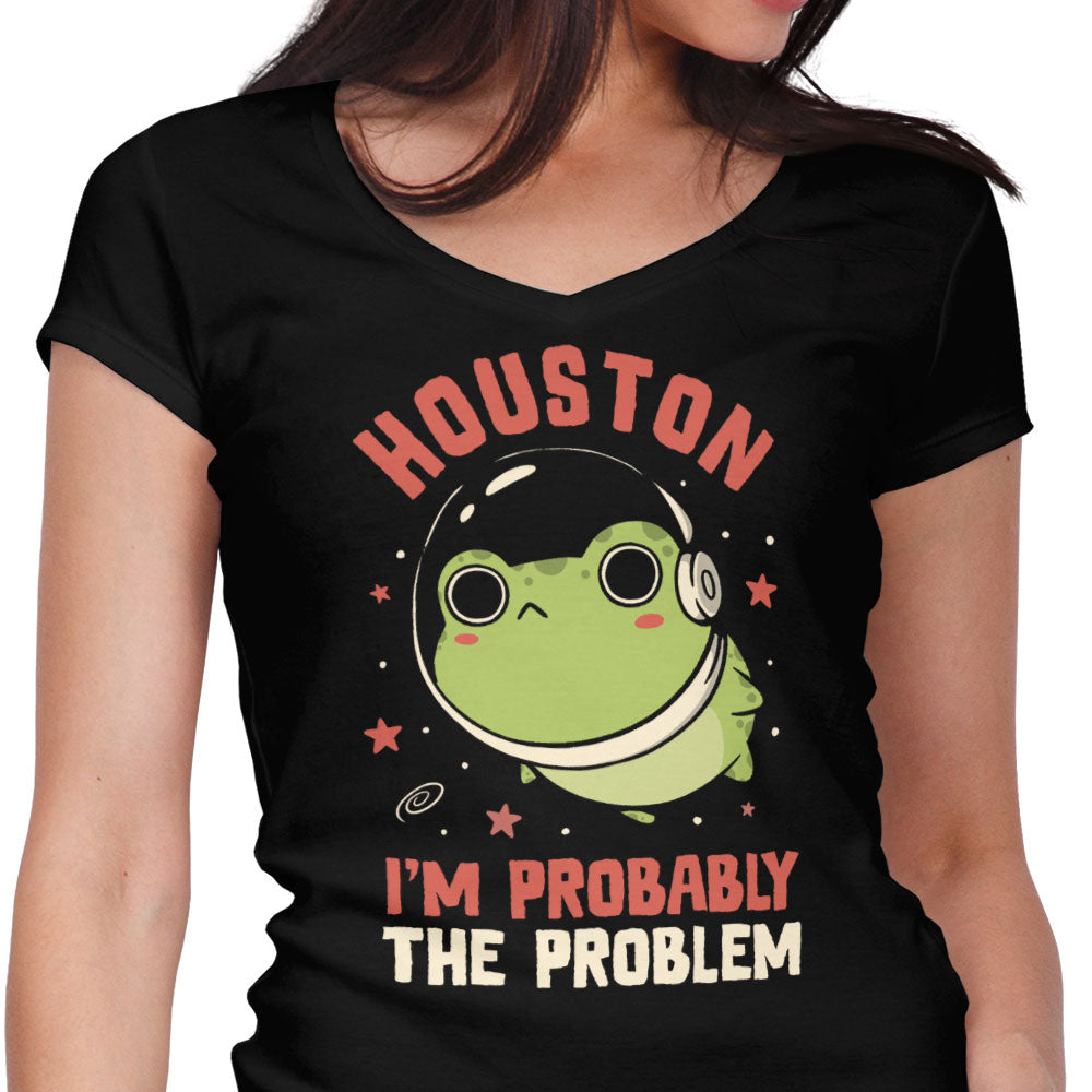 Probably the Problem Women's V-Neck - Adult & Kids T-Shirts, Sweatshirts & Hoodies apparel design preview 1
