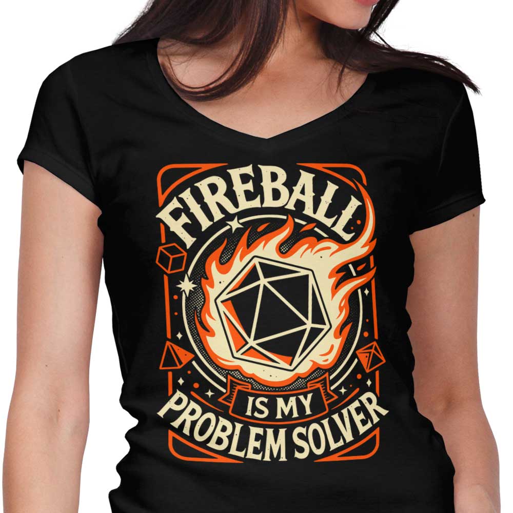 Problem Solver Women's V-Neck - Adult & Kids T-Shirts, Sweatshirts & Hoodies apparel design preview 1
