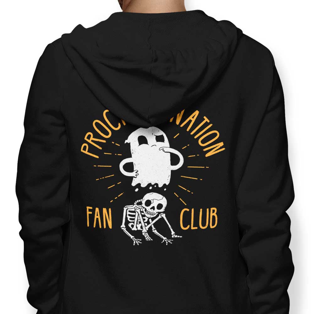 Procrastination Fan Club - Adult & Kids T-Shirts, Sweatshirts & Hoodies apparel design preview 1