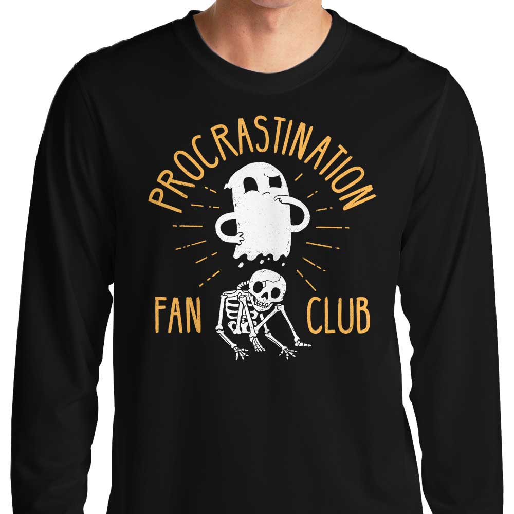 Procrastination Fan Club - Adult & Kids T-Shirts, Sweatshirts & Hoodies apparel design preview 1