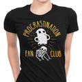 Procrastination Fan Club Women's Apparel - Adult & Kids T-Shirts, Sweatshirts & Hoodies apparel design preview 1
