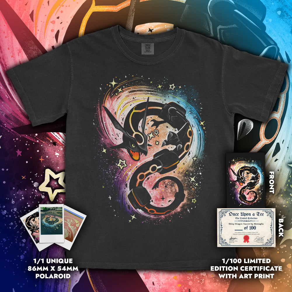 Shiny Dragon Ascent #1 Comfort Colors - Adult & Kids T-Shirts, Sweatshirts & Hoodies apparel design preview 1