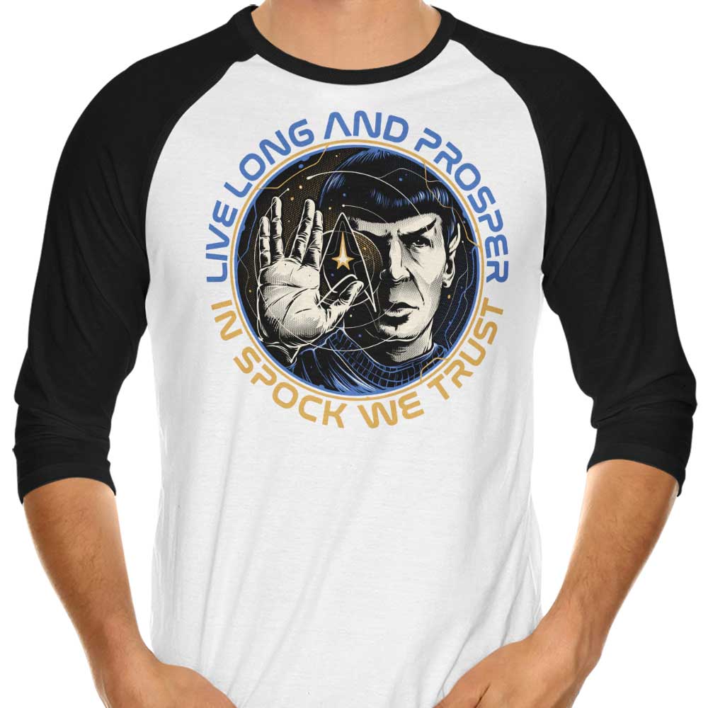 Prosper and Trust 3/4 Sleeve Raglan - Adult & Kids T-Shirts, Sweatshirts & Hoodies apparel design preview 1