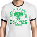 Protect Our Forest Ringer - Adult & Kids T-Shirts, Sweatshirts & Hoodies apparel design preview 1