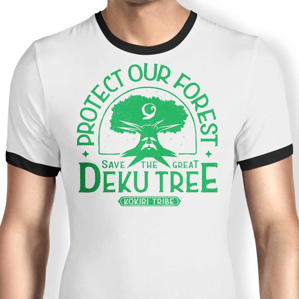 Protect Our Forest Ringer - Adult & Kids T-Shirts, Sweatshirts & Hoodies apparel design preview 1