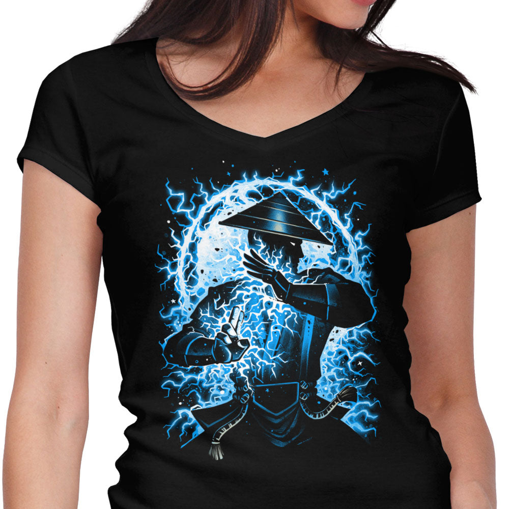 Protector of Earthrealm Women's V-Neck - Adult & Kids T-Shirts, Sweatshirts & Hoodies apparel design preview 1