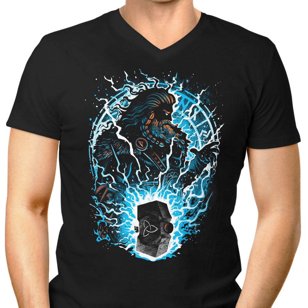 Protector of Midgard Men's V-Neck - Adult & Kids T-Shirts, Sweatshirts & Hoodies apparel design preview 1