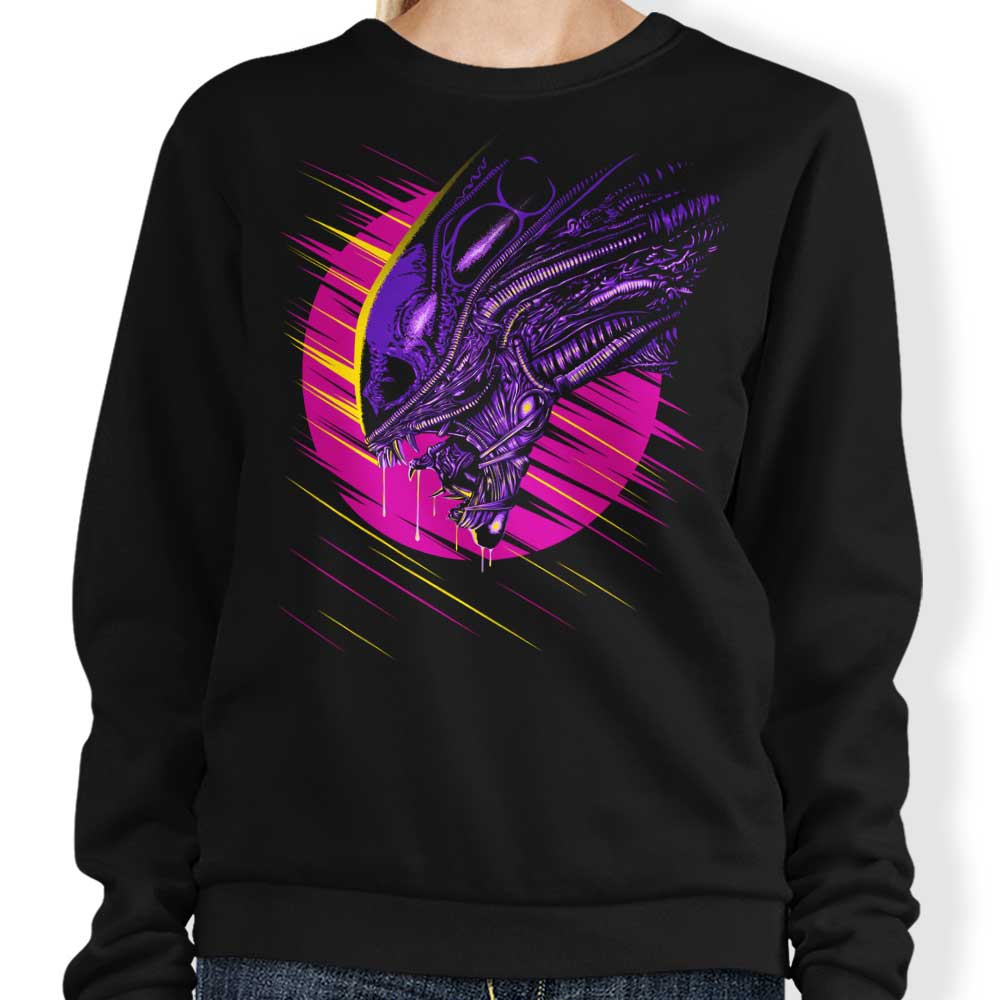 Psychedelic Alien - Adult & Kids T-Shirts, Sweatshirts & Hoodies apparel design preview 1