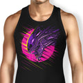 Psychedelic Alien Tank Top - Adult & Kids T-Shirts, Sweatshirts & Hoodies apparel design preview 1