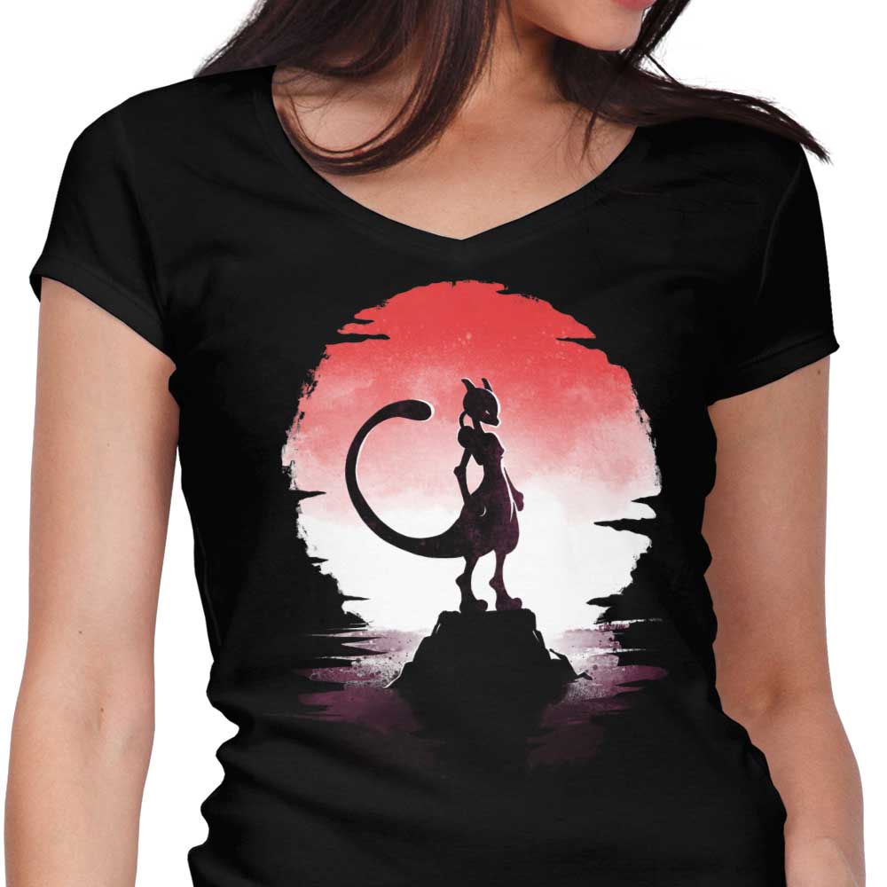 Psychic Under the Moon Women's V-Neck - Adult & Kids T-Shirts, Sweatshirts & Hoodies apparel design preview 1