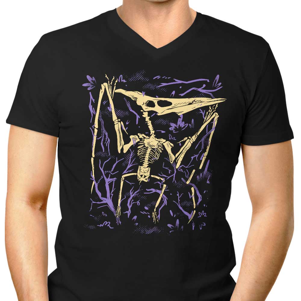 Pteranodon Fossils Men's V-Neck - Adult & Kids T-Shirts, Sweatshirts & Hoodies apparel design preview 1