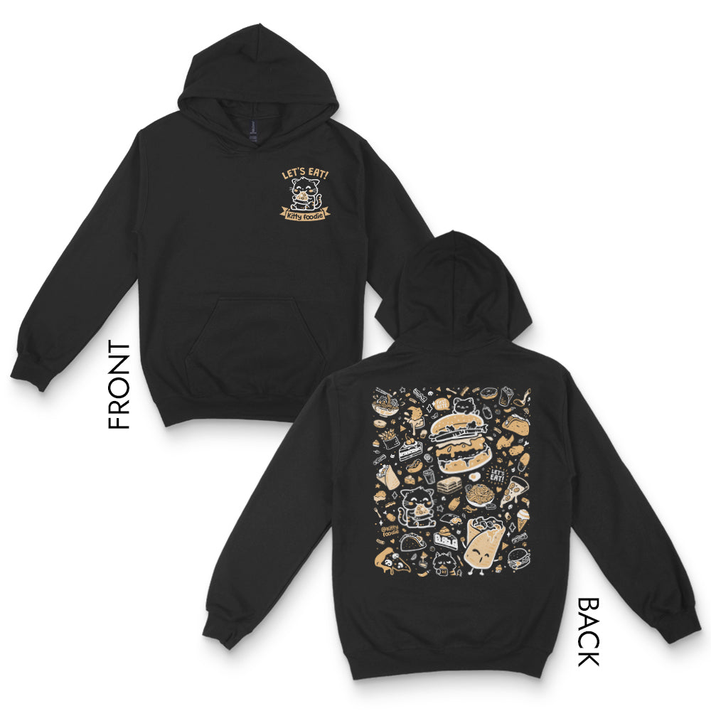 Kitty Foodie (Logo Doodle) - Adult & Kids T-Shirts, Sweatshirts & Hoodies apparel design preview 1