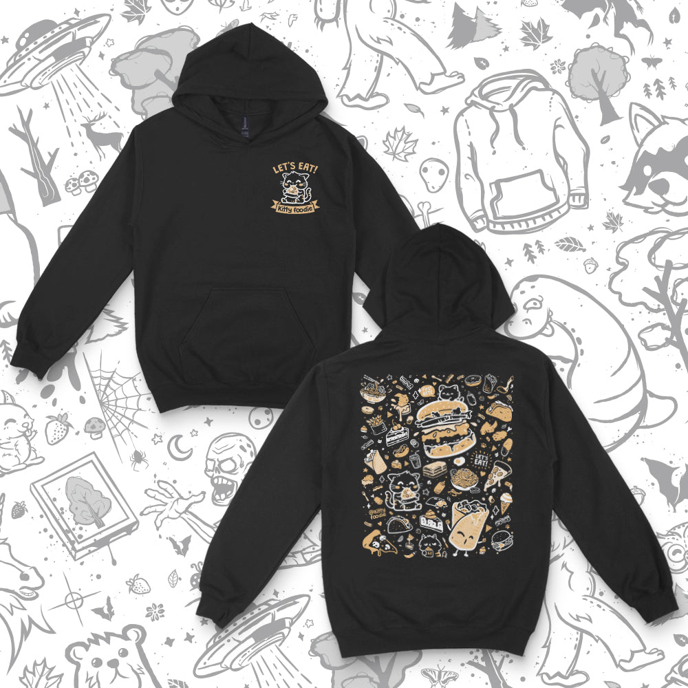 Kitty Foodie (Logo Doodle) - Adult & Kids T-Shirts, Sweatshirts & Hoodies apparel design preview 2